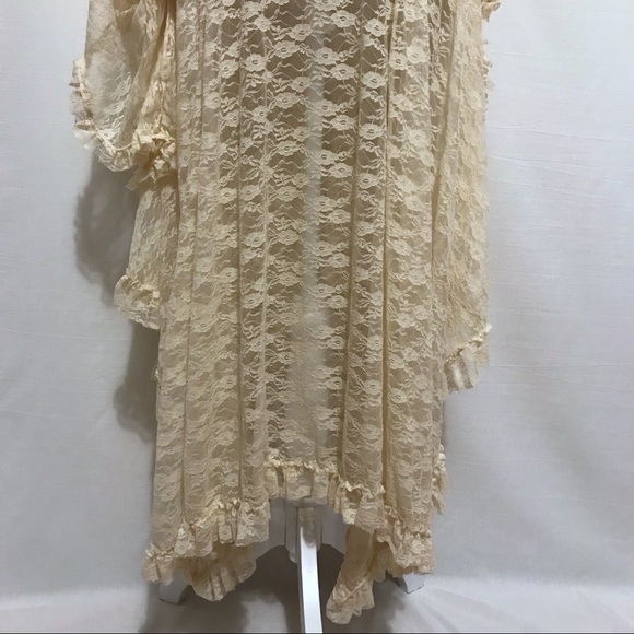 Free People NWT French Court Sheer Lace Tiered Dress Women S - Picture 5 of 16